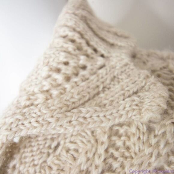 Inis Craft 100% merino wool fisherman cardigan sweater, women's‎ size S - Picture 6 of 16